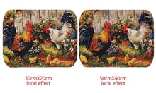 Load image into Gallery viewer, Chicken and Flowers Painting by Diamonds