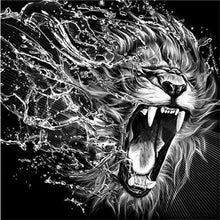 Load image into Gallery viewer, Black and White Lion & Tigers