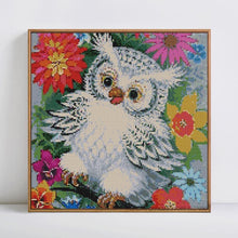 Load image into Gallery viewer, Cute Owl in Flowers