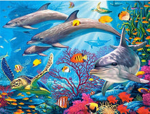 Load image into Gallery viewer, dolphin diamond painting