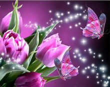 Load image into Gallery viewer, Flowers & Butterfly