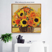 Load image into Gallery viewer, Sunflowers & Roses Basket