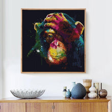 Load image into Gallery viewer, Colorful Chimpanzee Diamond Painting