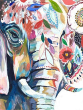 Load image into Gallery viewer, Painted Elephant Diamond Paint kit