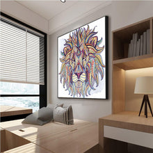 Load image into Gallery viewer, Lion DIY Painting for Adults