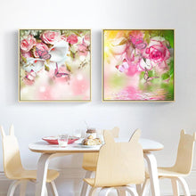 Load image into Gallery viewer, Roses and Butterflies - 5D Diamond Painting