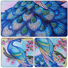 Load image into Gallery viewer, Peacock and Flowers