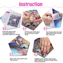 Load image into Gallery viewer, Butterfly Painting with Diamonds