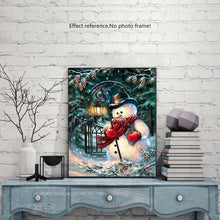 Load image into Gallery viewer, Snowman Art with Diamond Kit