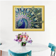 Load image into Gallery viewer, Peacock Special Diamond Art Kit for Adults