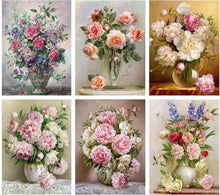 Load image into Gallery viewer, Flowers Diamond by Numbers