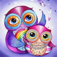 Load image into Gallery viewer, DIY Cartoon Owl Painting