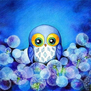 DIY Cartoon Owl Painting