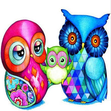 Load image into Gallery viewer, DIY Cartoon Owl Painting