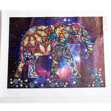 Load image into Gallery viewer, Paint Elephant with Special Shaped Diamonds