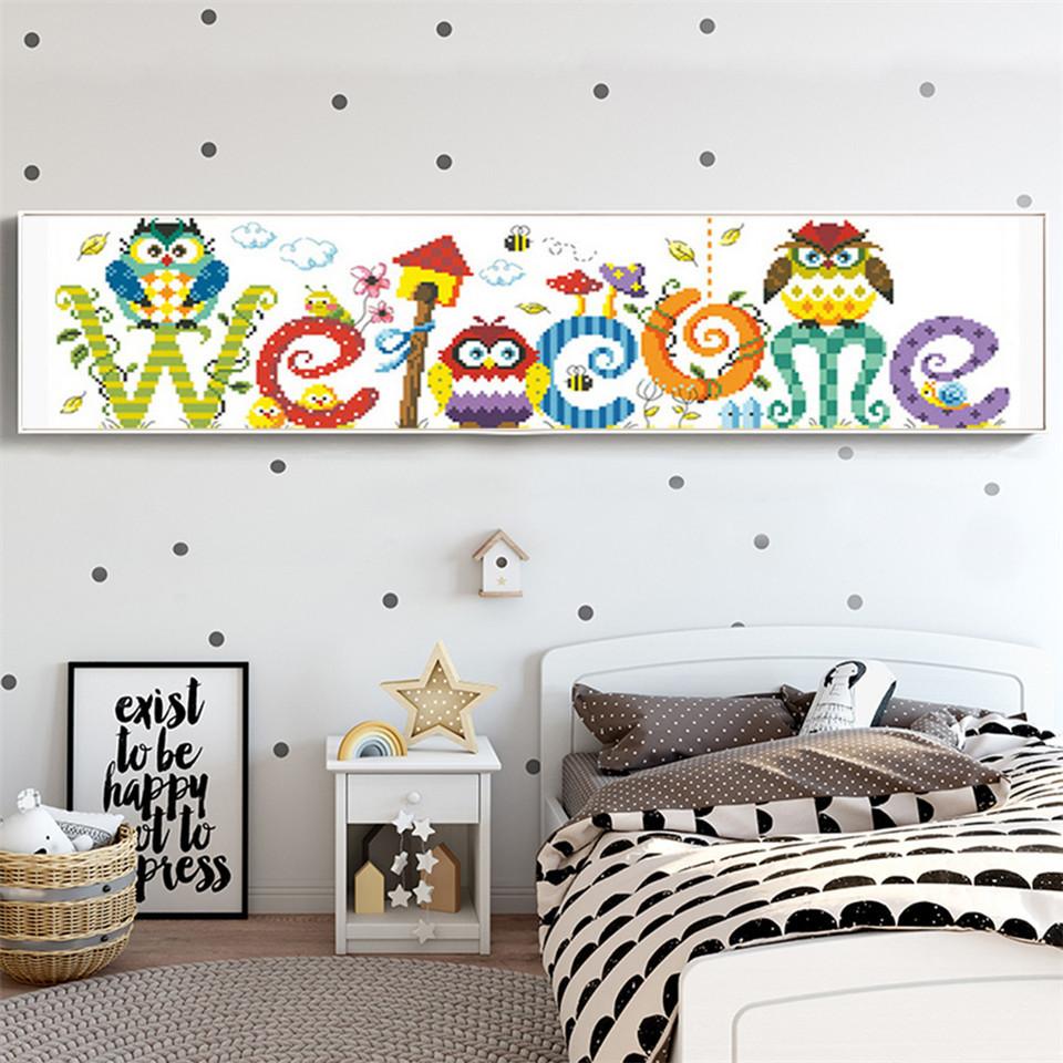 Welcome Sign Painting with Diamonds – I Love DIY Art