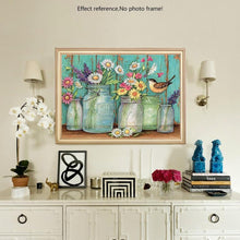 Load image into Gallery viewer, Flowers & Sparrow Diamond Painting