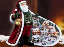 Load image into Gallery viewer, santa painting with diamonds