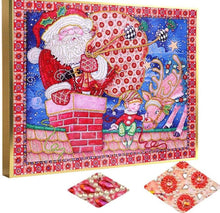 Load image into Gallery viewer, round christmas diamond painting