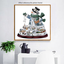 Load image into Gallery viewer, Snowman City Art Piece