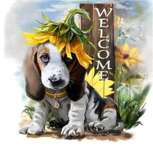 Load image into Gallery viewer, Creative Welcome Sign Painting - DIY with Diamonds