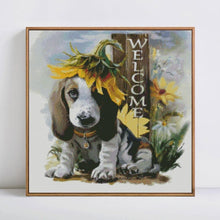 Load image into Gallery viewer, Creative Welcome Sign Painting - DIY with Diamonds