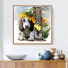 Load image into Gallery viewer, Creative Welcome Sign Painting - DIY with Diamonds