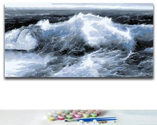 Load image into Gallery viewer, Turbulent Waves - Paint by numbers