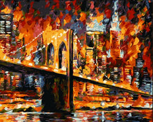 Load image into Gallery viewer, New York Brooklyn Bridge (With Frame)