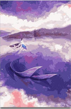 Load image into Gallery viewer, Abstract Dolphin Painting - PBN
