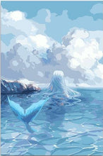 Load image into Gallery viewer, Abstract Dolphin Painting - PBN