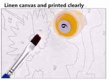 Load image into Gallery viewer, Abstract Paint by Numbers - Wolf Rider