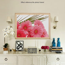 Load image into Gallery viewer, Pink Flowers Diamond Embroidery