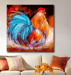Vibrant Colors Cock Painting Kit