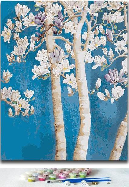 Magnolia Plant & Flowers - PBN Kit