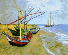 Load image into Gallery viewer, Boats, Ships and Oceans 12 Paint by Numbers