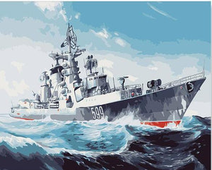warship paint by numbers