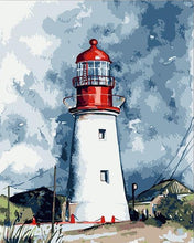 Load image into Gallery viewer, Lighthouse & Beach PBN Kits