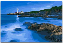 Load image into Gallery viewer, Lighthouse &amp; Beach PBN Kits