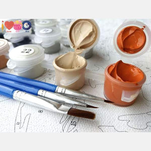 Birds & Flowers on Deer Antlers - Paint by Numbers Kit