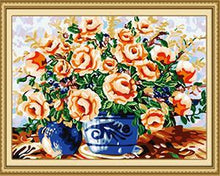 Load image into Gallery viewer, Amazing Floral Vase Paint by Numbers