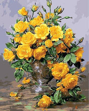 Load image into Gallery viewer, Amazing Yellow Roses Paint by Numbers