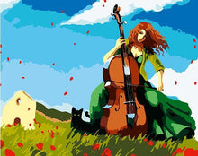 Load image into Gallery viewer, Anime Guitarist Paint by Numbers