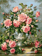 Load image into Gallery viewer, Appealing Pink Roses Paint by Numbers