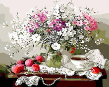 Load image into Gallery viewer, Apples, Tea &amp; Flowers Paint by Numbers