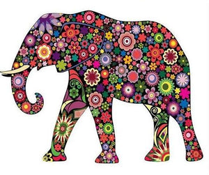 Artistic Elephant Paint by Numbers