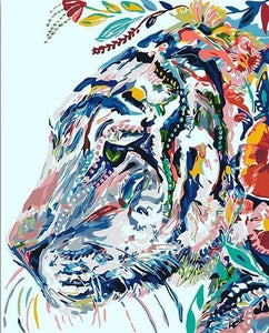 Artistic Tiger Paint by Numbers