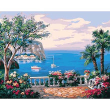 Load image into Gallery viewer, Balcony by the Sea Paint by Numbers