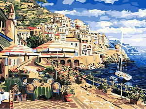 Beach View Paint by Numbers
