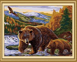 Bear & Baby Paint by Numbers